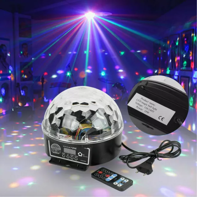 LED Boule de Disco Fête RGB Bühnenbeleuchtung Dj Discothèque Effet de Lumière 2