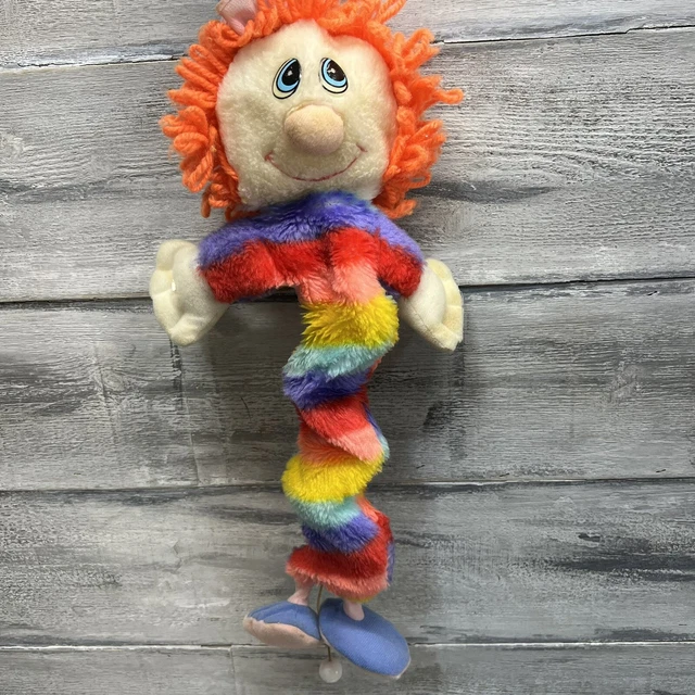 Clown Musical Pull String Crib Baby Plush Vtg 1980’s Toy Working Rock-a-bye Baby