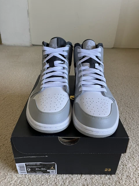 jordan 1 mid light smoke grey size 7