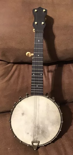 Vintage 5 String Piccolo Banjo Banjolele Uke Antique Mini