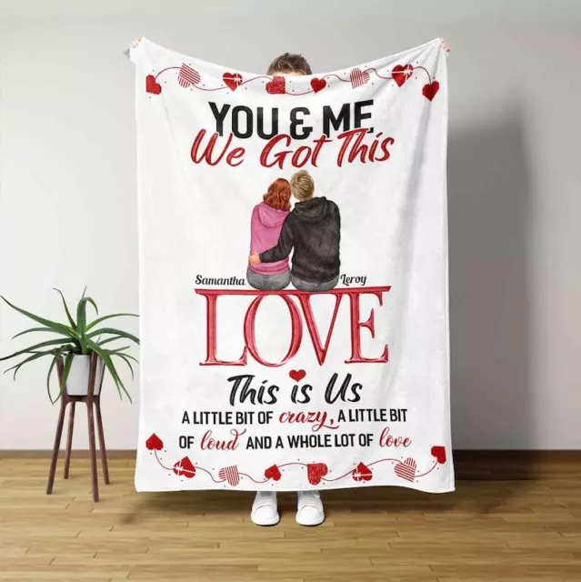 Personalized Couple Blanket, You And Me We Got This Blanket, Couple Blanket,GIft