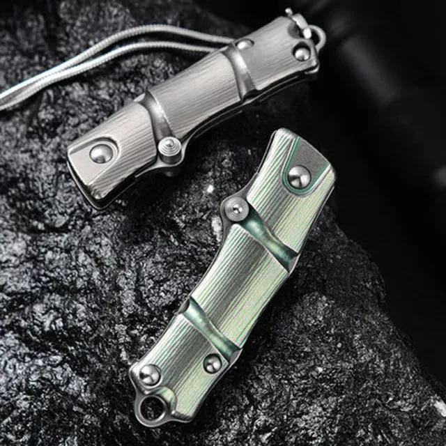 Titan VG10 Klinge Schlüsselanhänger Halskette Outdoor Survival Tool