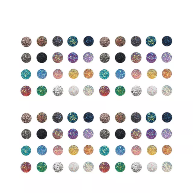 100 Pcs Jewelry Making Cabochons Resin Earrings Individual Round Noodles