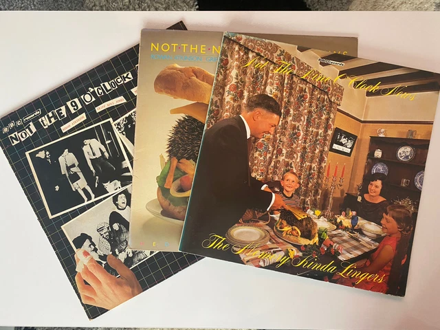 NOT THE NINE O'CLOCK NEWS - 3 x Comedy LP Job lot / Rowan Atkinson, Mel Smith