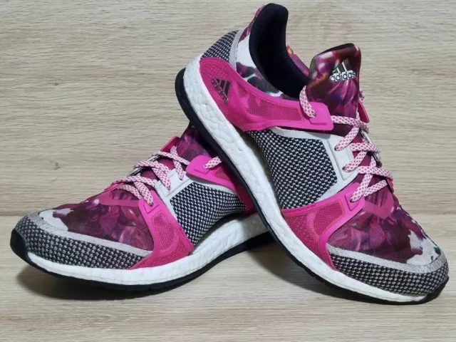 Adidas Pure Boost X TR Women's Size US 7 Pink Black Sneaker Running Shoes AQ5330