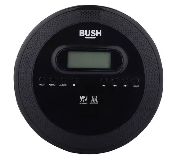 Bush CD Player with MP3 Playback Jog Proof PCD-320B - Black 4249032 R