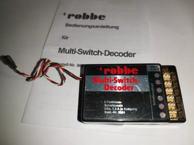 Decodificador multiinterruptor Robbe 8884 Promars Mars Supra Terra Top