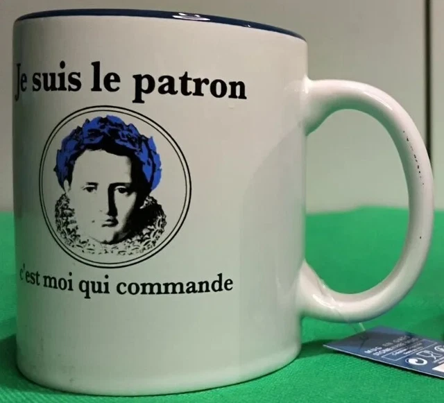 Tasse "Je Suis Le Patron" - Mug Céramique Blanc - Marque La Chaise Longue - Neuf