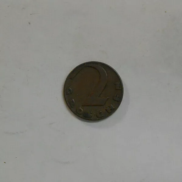 1925 Austrian Oster Reich 2 Groschen