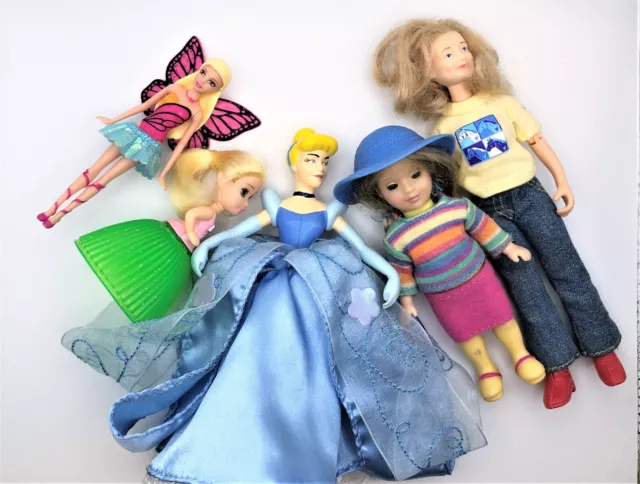 Disney Princess, Madame Alexander, Loving Family, Barbie Fairy, Cupcake Doll Lot