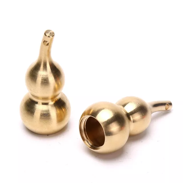 Pequeña botella de bronce china de fengshui calabaza hueca calabaza cucurbita PenA-H7