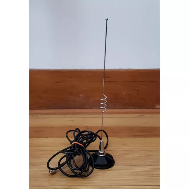 VINTAGE CAR CB Radio Spring Antenna w/ Base for Truck or Car