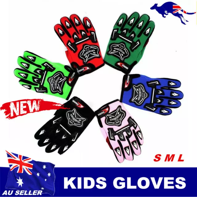 Kids Motorbike MX glove gloves ATV Quad Dirt Trail Pit Bike skating BMX Buggy