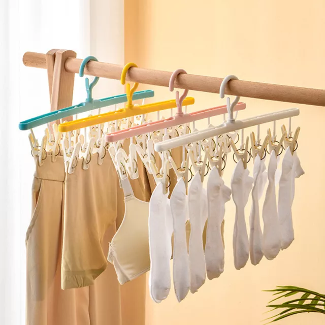 8 clip vestiti appendiabiti calze di plastica biancheria intima clip per asciugatura casa vestiti-xp