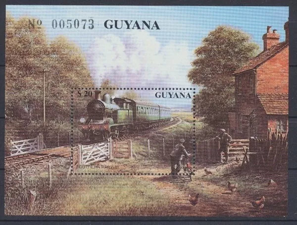 Guyana, ferrovia, n. Michel Blocco 93, nuovo di zecca - 693524