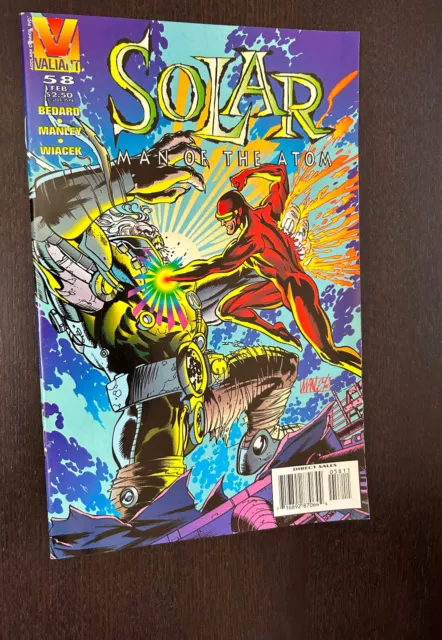 SOLAR MAN OF THE ATOM #58 (Valiant Comics 1996) -- Low Print Run -- FN