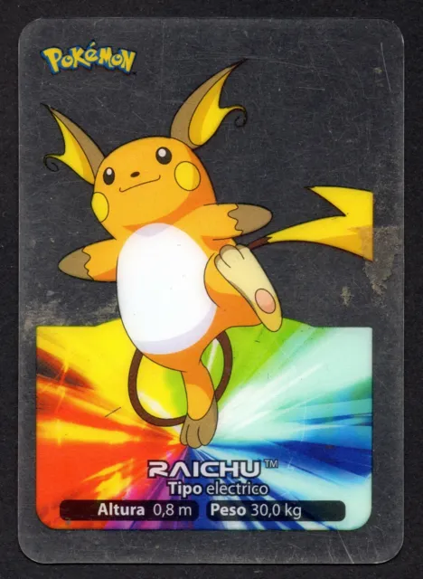 Raichu #026 Lamincard Coleccion Pokemon Lamincards 2005 Edibas (Usada)