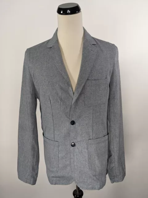 English Laundry Gray Long Sleeve Two Button Cotton Sport Coat Size M