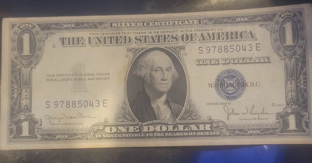 1935 $1 One Dollar Silver Certificates Choice Uncirculated