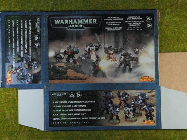 WARHAMMER 40K SPACE Marine Black Templar Crusade Squad - BOX ONLY ...