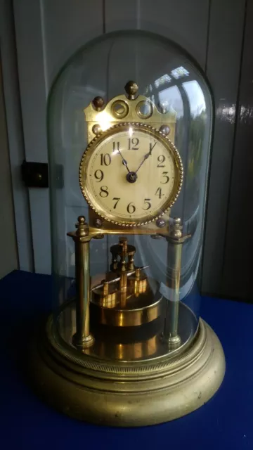 Antique 400 Day Anniversary Clock with Disc Pendulum