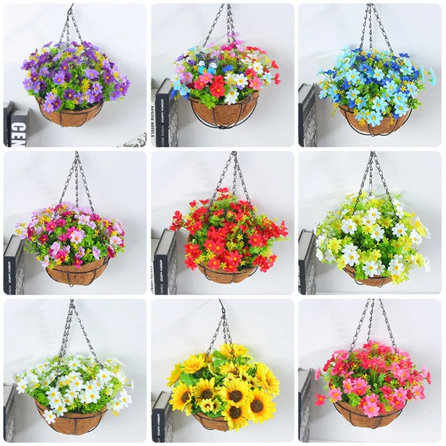 STUNNINGLY REALISTIC ARTIFICIAL Hanging Baskets No Maintenance Required