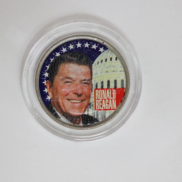 US state hood quarter  Ronald Reagan 2003 colored  (ME7E3)