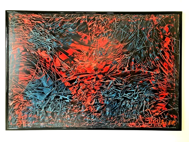 FOLICHETTI Quadro astratto. Abstract Painting. Firmato/Signed. Contemporary Art