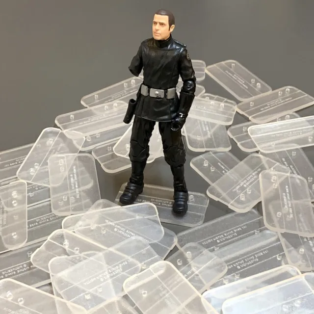 10 pz action figure 6 pollici base supporto multi-peg Star Wars serie nera giocattolo trasparente