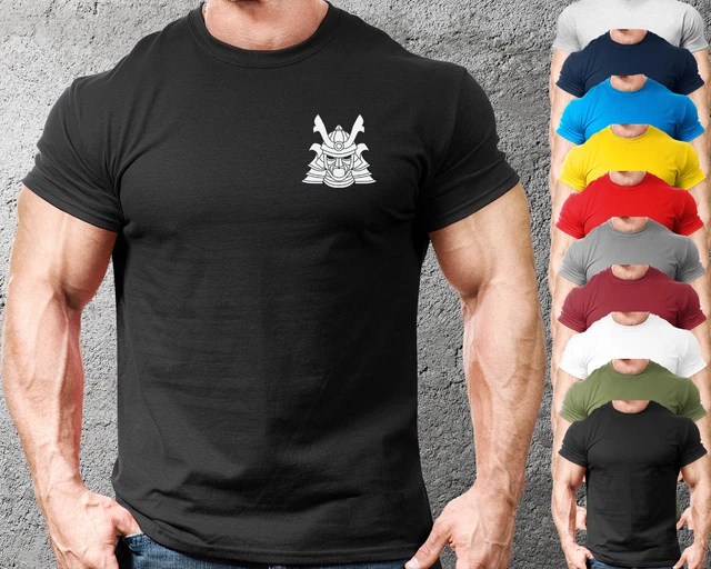 Samurai LB Gym T Shirt Gym Mens Clothing Workout Training Vest Bodybuilding Top