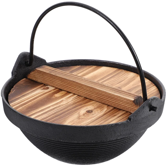 Spetebo - Pentola in ghisa con coperchio, 20 cm, per arrosti, grigliate e piatti unici