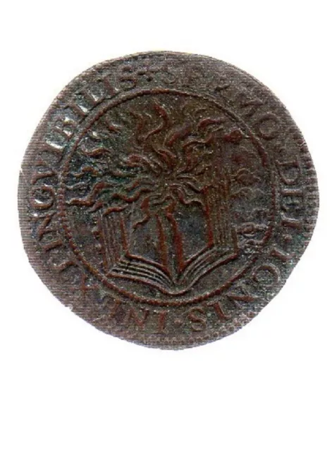 Pays-Bas Espagnols.Comté de Flandre.Philippe II d'Espagne.1575.cuivre rouge.