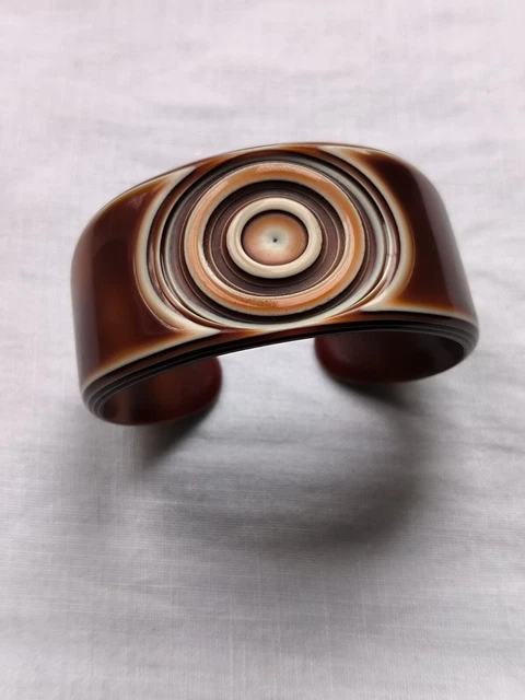 Vintage 1970', joli bracelet améthystes et métal