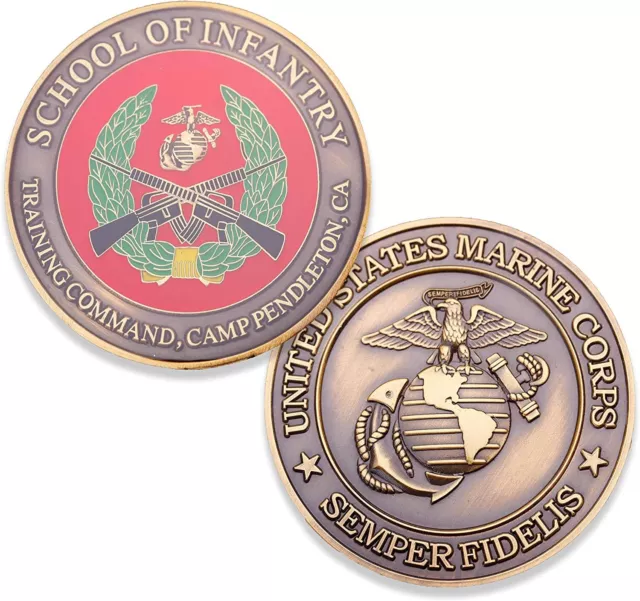 Marine Corps School of Infantry Challenge Coin, Camp Pendleton, CA