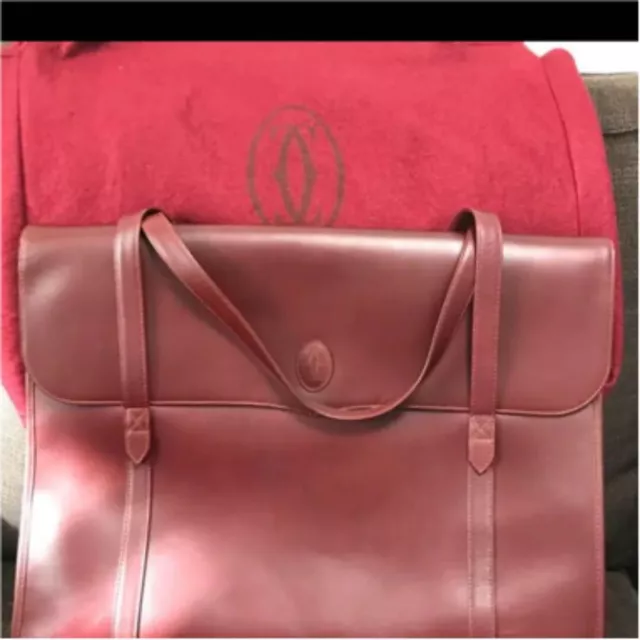 Unused Authentic Cartier Vintage Tote Bag Business Deadstock