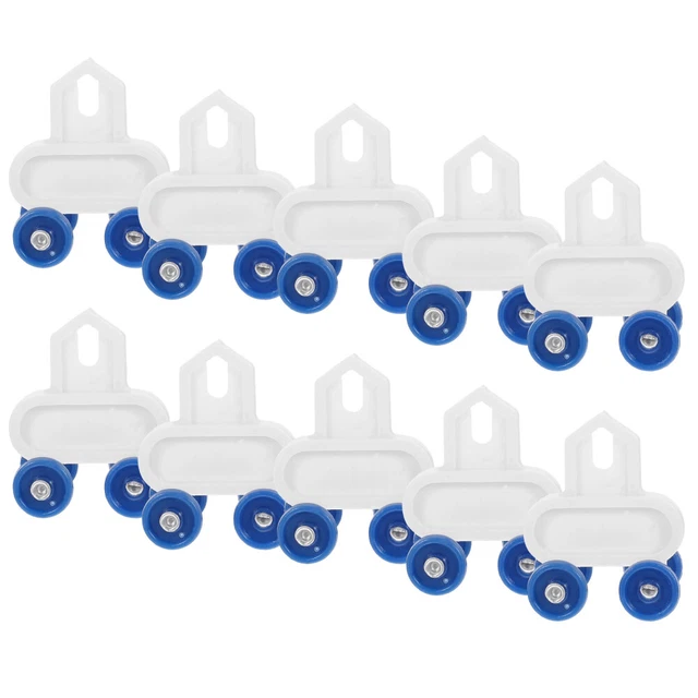Rulli Per Tende In Lega Alluminio - Pulegge Per Binari A Soffitto/parete, Scorrimento Silenzioso, Dimensioni 35x15 Mm, Per Tende Scorrevoli E Docce