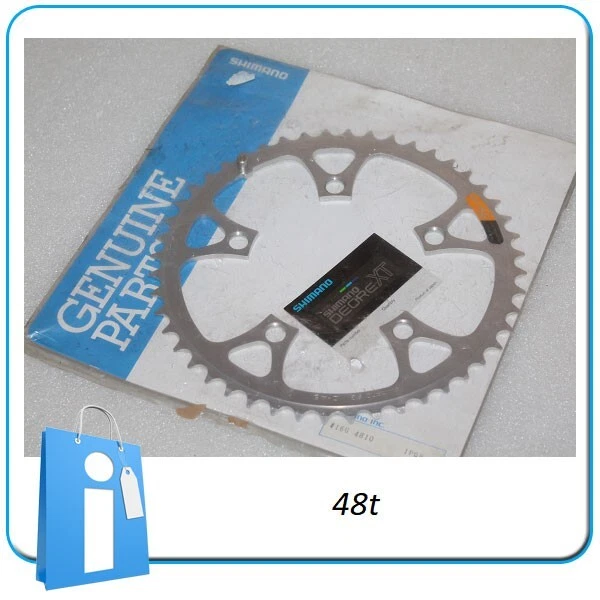 Ensemble Plateau Shimano Biopace SG – 48/38/28 Dents – XT M730 – VTT – Argent
