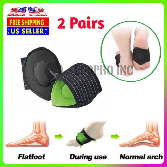 2 PAIR PLANTAR Fasciitis Therapy Wrap brace Arch Support for Heel Foot