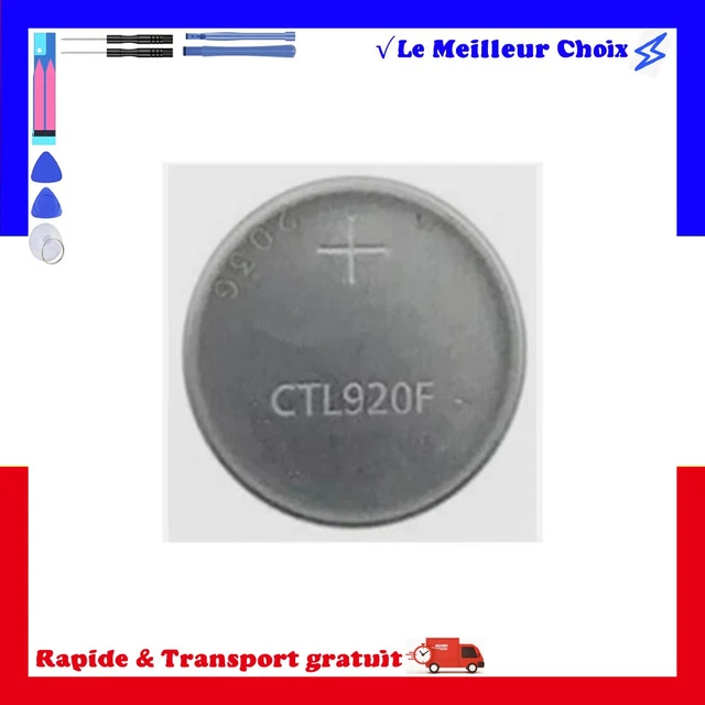 Batterie de montre solaire rechargeable, 1 pièce-lot, CTL920F, 295 - 69