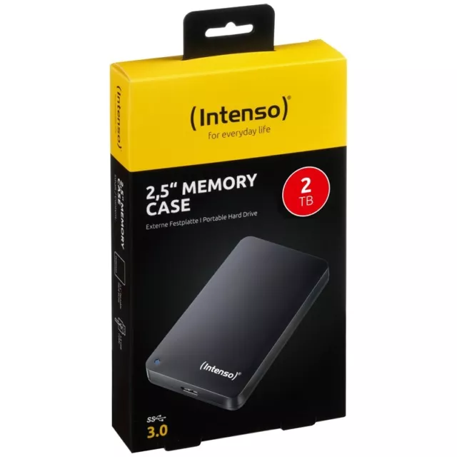 Intenso Memory Case 2,5 Zoll 2TB externe Festplatte USB 3.0 Anschluss