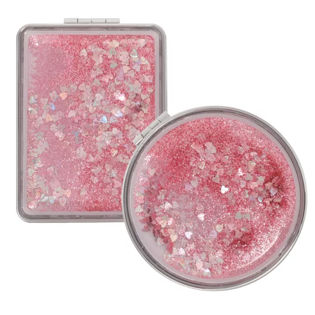 2 Pcs Compact Mirror for Handbag Purse Women's Small Pocket