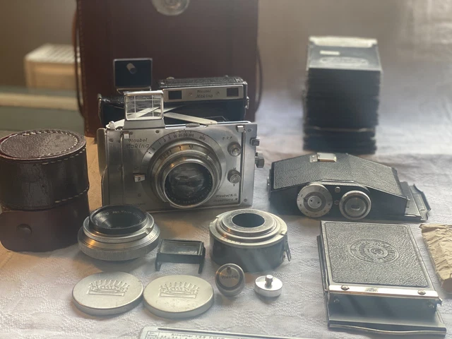 Plattenkamera Plaubel Makina III (3) mit Zubehör