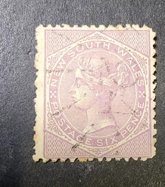 New South Wales  1879-84   6d Used  G3