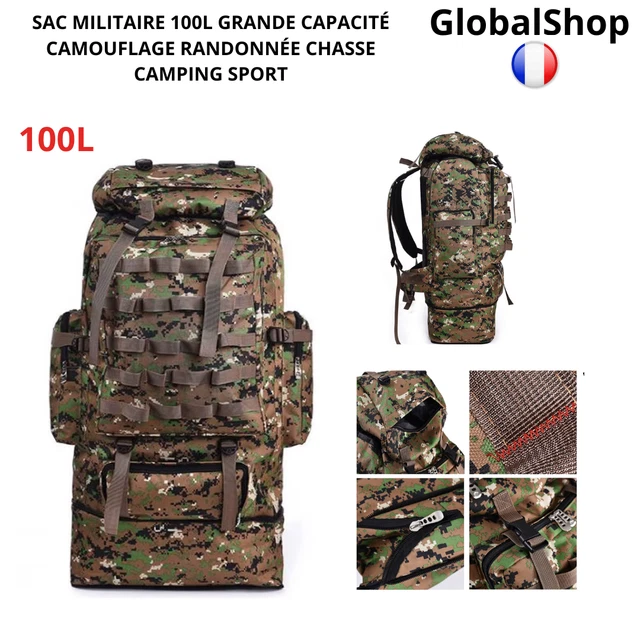 Sac à Dos Tactique 30L Militaire Camouflage - Nylon 1000D, Chasse, Camping, Randonnée