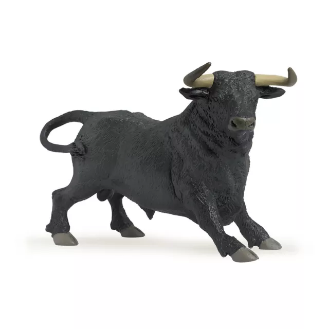 PAPO Granja Amigos Andalucía Bull Figura Juguete, 3 Años O Sobre Negro (51050)