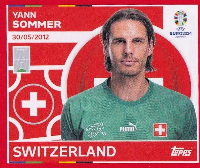 thumbnail image 2 of Topps UEFA EURO 2024 Sticker Starter Pack – Includes Album + 3 Bags (Swiss / Switzerland Edition) 2 of 5