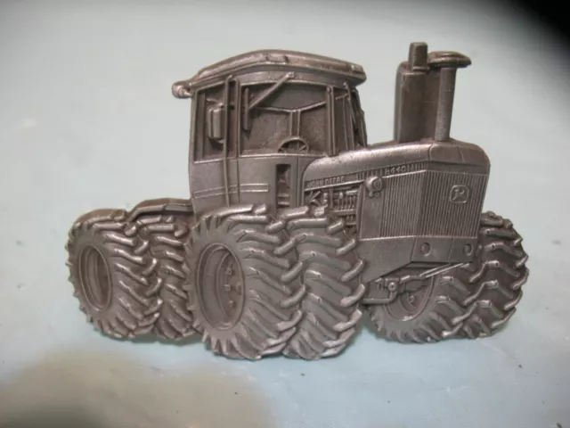 Vintage 1980 John Deere 8440 Tractor Pewter Belt Buckle