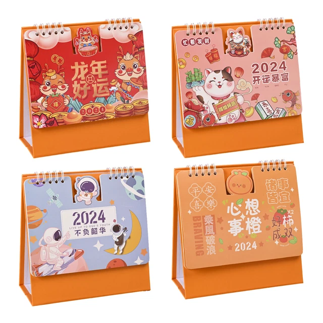 2024 DESK CALENDAR Month to View Table Calendar Home Office Table Top