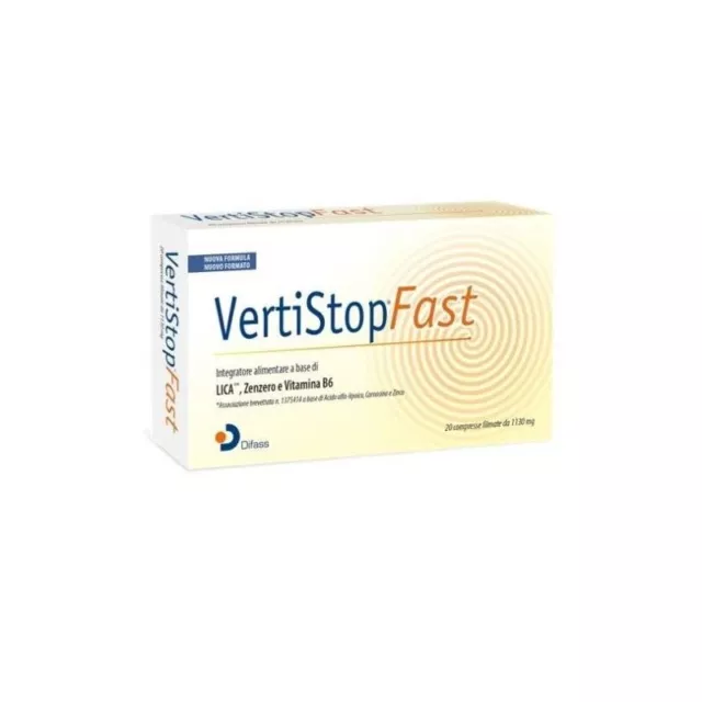 DIFASS INTERNATIONAL Vertistop Fast - nervous system supplement 20 tablets