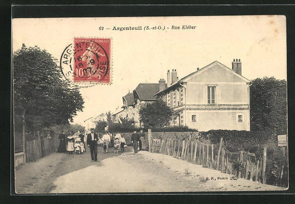 CPA Argenteuil, Rue Kléber 1907